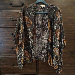 Umgee Velvet Burnout Kimono